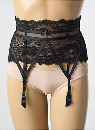 Guêpière/porte-jarretelle avec armature noir AUBADE femme