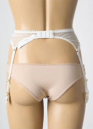 Guêpière/porte-jarretelle broderie beige AUBADE femme