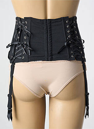 Guêpière/porte-jarretelle effet matière satinée noir CHANTAL THOMASS femme