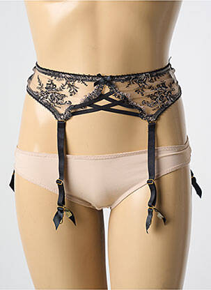 Guêpière/Porte-jarretelle noir AUBADE pour femme