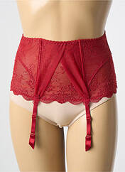 Guêpière/Porte-jarretelle rouge AUBADE pour femme seconde vue