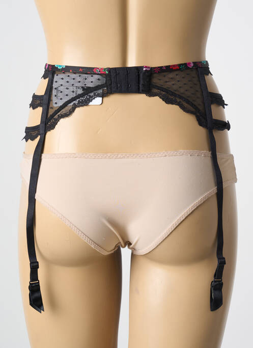 Guêpière/porte-jarretelle broderie noir AUBADE femme