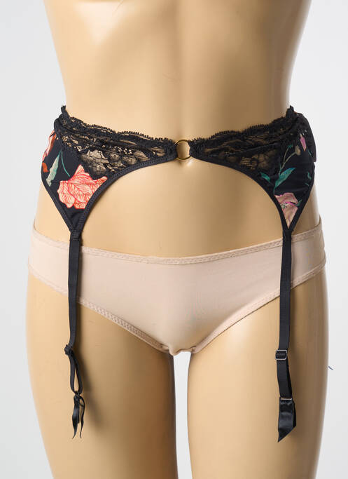 Guêpière/Porte-jarretelle noir AUBADE pour femme