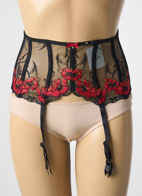 Guêpière/Porte-jarretelle noir AUBADE pour femme