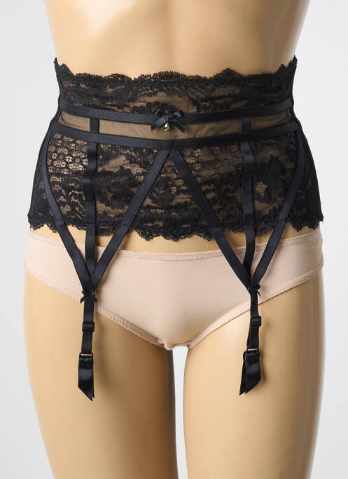 Guêpière/Porte-jarretelle noir AUBADE pour femme
