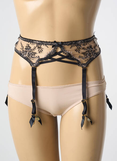 Guêpière/Porte-jarretelle noir AUBADE pour femme