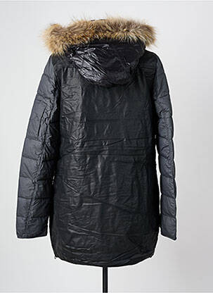 Doudoune poches a capuche noir ARELINE femme
