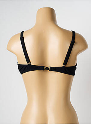 Haut de maillot de bain bretelles élastiquées ajustables noir OPERA femme