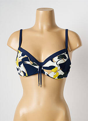 Haut de maillot de bain haut soutien-gorge emboitant haut soutien-gorge emboitant bleu CHANTELLE femme