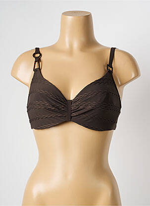 Haut de maillot de bain haut soutien-gorge emboitant haut soutien-gorge emboitant marron CHANTELLE femme