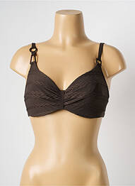 Haut de maillot de bain haut soutien-gorge emboitant haut soutien-gorge emboitant marron CHANTELLE femme