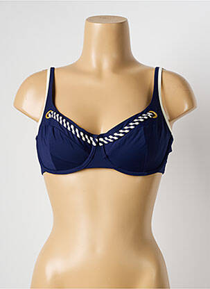 Haut de maillot de bain haut soutien-gorge emboitant haut soutien-gorge emboitant bleu CHANTELLE femme