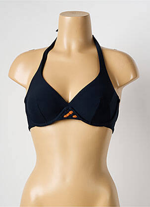 Haut de maillot de bain haut soutien-gorge emboitant haut soutien-gorge emboitant bleu HATEIA femme
