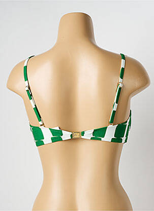 Haut de maillot de bain bretelles élastiquées ajustables vert MARYAN MEHLHORN femme