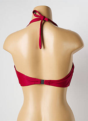 Haut de maillot de bain haut bandeau haut bandeau rouge JANINE ROBIN femme