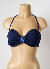 Haut de maillot de bain bleu HATEIA pour femme seconde vue