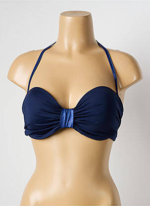 Haut de maillot de bain bleu HATEIA pour femme