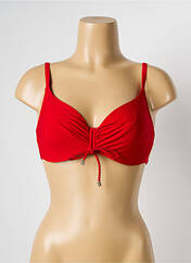Haut de maillot de bain rouge CHANTELLE pour femme seconde vue