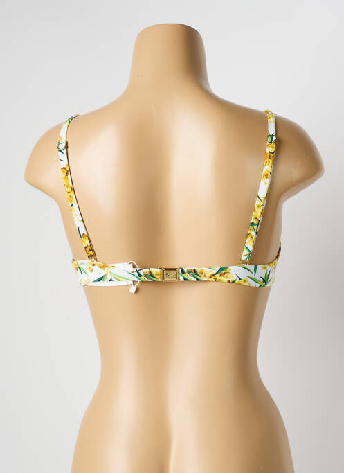 Haut de maillot de bain bretelles élastiquées ajustables haut soutien-gorge balconnet jaune MARYAN MEHLHORN femme