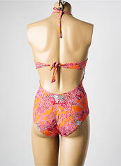 Maillot de bain 1 pièce orange HATEIA pour femme seconde vue