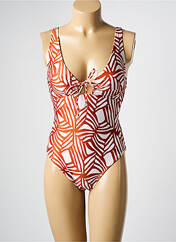 Maillot de bain 1 pièce orange WATERCULT pour femme seconde vue