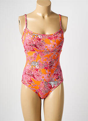 Maillot de bain 1 pièce rose HATEIA pour femme