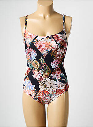 Maillot de bain 1 pièce stretch haut soutien-gorge moulé noir MARYAN MEHLHORN femme