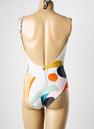 Maillot de bain 1 pièce imprimé fantaisie blanc IODUS femme
