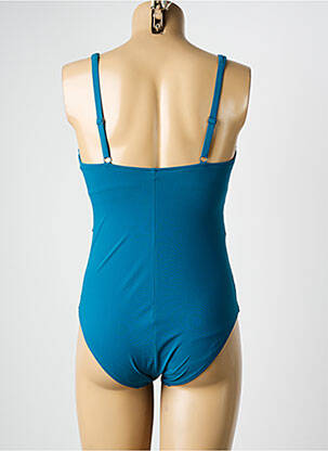 Maillot de bain 1 pièce stretch bleu CHANTELLE femme