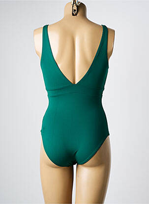 Maillot de bain 1 pièce stretch vert DNUD femme