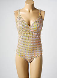 Maillot de bain 1 pièce imprimé fantaisie orange DNUD femme