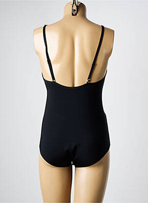Maillot de bain 1 pièce stretch noir WOLFORD femme