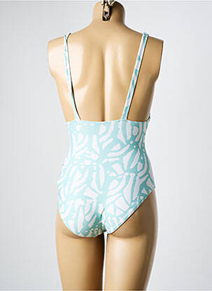 Maillot de bain 1 pièce imprimé fantaisie bleu DNUD femme