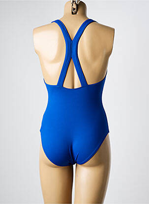 Maillot de bain 1 pièce stretch bleu DNUD femme
