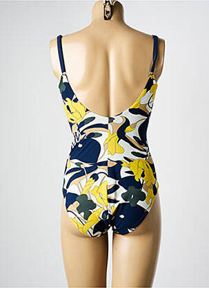 Maillot de bain 1 pièce imprimé fantaisie bleu CHANTELLE femme