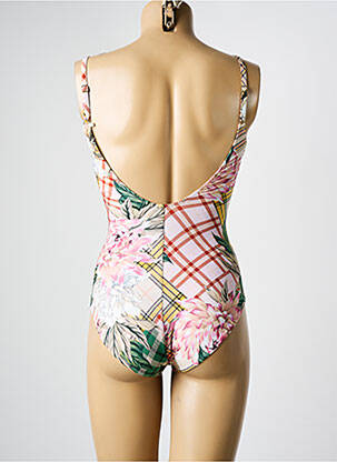 Maillot de bain 1 pièce imprimé fantaisie blanc MARYAN MEHLHORN femme