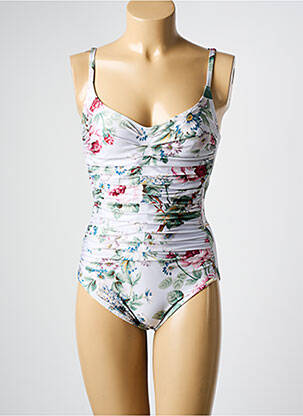 Maillot de bain 1 pièce stretch blanc MARYAN MEHLHORN femme