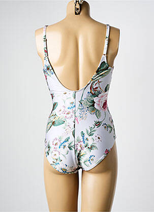 Maillot de bain 1 pièce stretch blanc MARYAN MEHLHORN femme