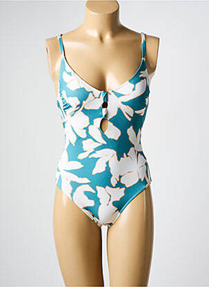 Maillot de bain 1 pièce imprimé fantaisie haut soutien-gorge moulé bleu WATERCULT femme
