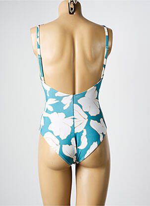 Maillot de bain 1 pièce imprimé fantaisie haut soutien-gorge moulé bleu WATERCULT femme