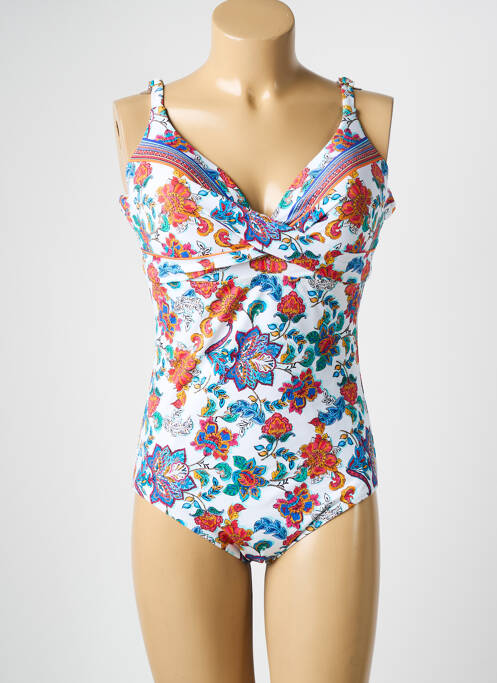 Maillot de bain 1 pièce blanc OLYMPIA pour femme