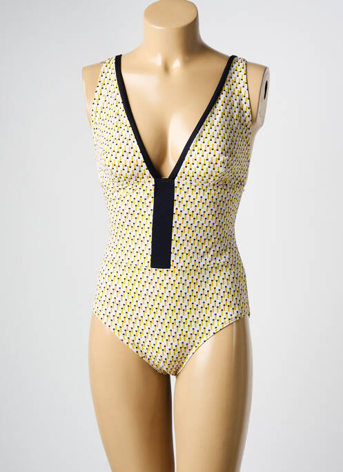 Maillot de bain 1 pièce jaune DNUD pour femme