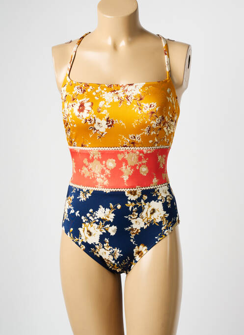 Maillot de bain 1 pièce jaune WATERCULT pour femme