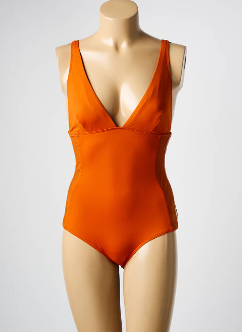 Maillot de bain 1 pièce orange DNUD pour femme