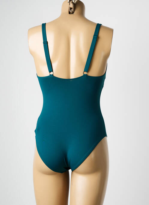 Maillot de bain 1 pièce stretch vert DNUD femme