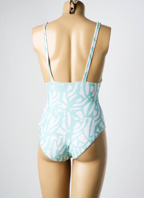 Maillot de bain 1 pièce imprimé fantaisie bleu DNUD femme