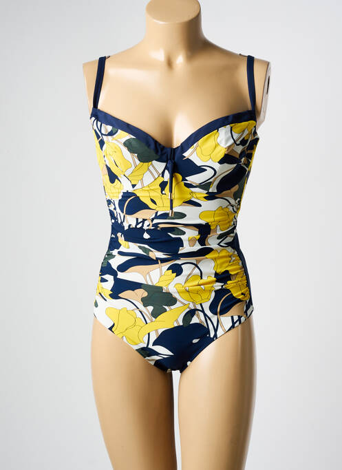 Maillot de bain 1 pièce imprimé fantaisie bleu CHANTELLE femme