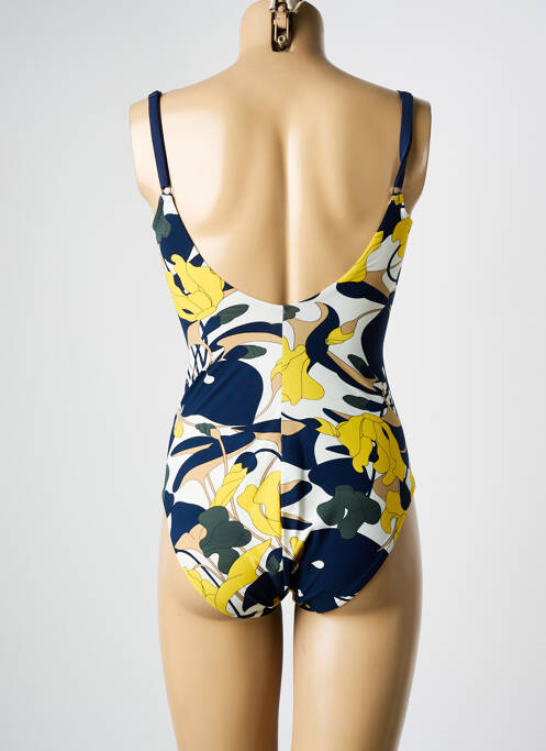 Maillot de bain 1 pièce imprimé fantaisie bleu CHANTELLE femme