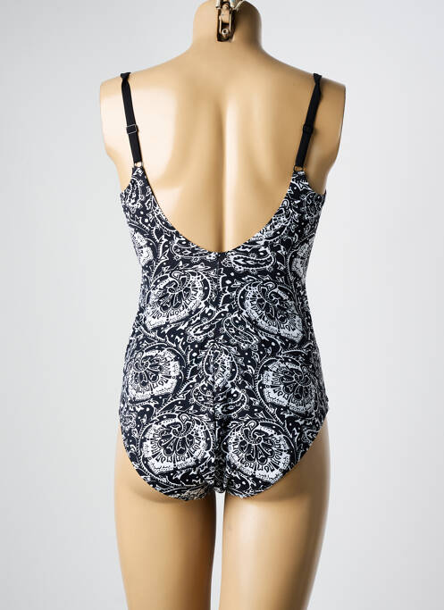 Maillot de bain 1 pièce imprimé fantaisie noir CHANTELLE femme