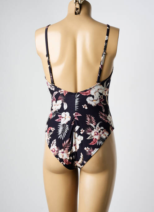Maillot de bain 1 pièce stretch haut soutien-gorge moulé noir WATERCULT femme